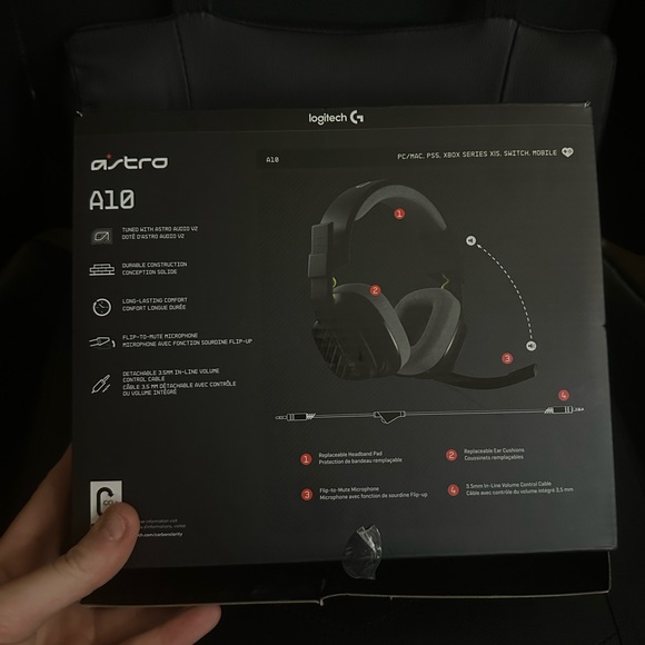 Logitech Astro A10 Gaming Headset - Picture 4 of 4